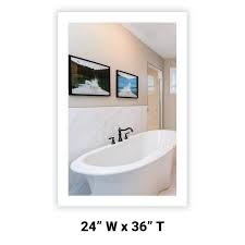 3.9 out of 5 stars with 18 ratings. Side Lighted Led Bathroom Vanity Mirror 24 X 36 Rectangular Mirrors Marble