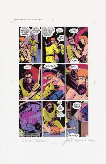 Splash Page Comic Art :: For Sale Artwork :: Watchmen Chapter II Color  Proof by artist Dave Gibbons