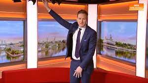 'always up for a challenge.'. Dan Walker Bbc Breakfast Host Punches Light While Trying To Dance Evening Standard
