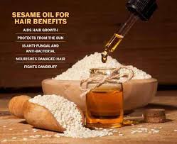 Heat the oil in the saucepan and to it add the curry leaves until you see black residue forming around. Why Sesame Oil Is Good For Your Hair Femina In