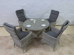 The latest in weatherproof outdoor and garden dining. Reclining Garden Chairs And Table Set Off 71