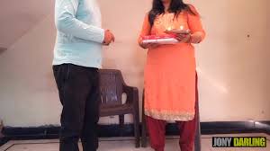 Big Ass Horny Chaachi Received a gift from bhateeja at diwali festival
