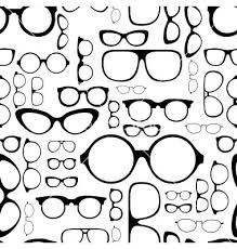 Black And White Glasses Wallpaper Seamless Pattern From Glasses Vector Image On Vectorstock Glasses Wallpaper Seamless Patterns Eyewear Store Design