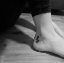Music Note Ankle Tattoo Heel Tattoos Trendy Tattoos Tattoos