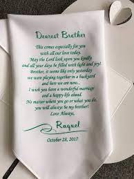 To My Brother Gifts On His Wedding Day Wedding Handkerchief Etsy Gifts For Brother Handkerchief Gifts Best Gift For Brother