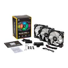 Corsair Ml120 Pro Rgb 120mm X3 Fan Pack With Lighting Node Pro Techfox