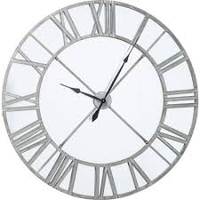 Horloge Murale Factory Miroir 123cm Kare Design Horloge Murale Horloge Murale Miroir Horloge