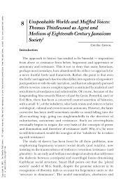 Pdf Unspeakable Worlds And Muffled Voices Thomas Thistlewood As Agent And Medium Of Eighteenth Century Jamaican Society