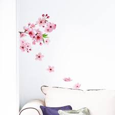 Home depot garden bricks bihotzinguru com. Crearreda 24 6 In X 12 3 In Pink Cherry Blossom Wall Decal Cr 54327 The Home Depot