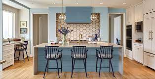 The cabinets are an earthy hue called rolling hill green by benjamin moore. Relaxing Kitchen Colors Ideas And Inspirational Paint Colors Behr