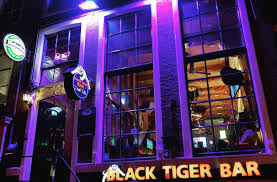 The Black Tiger Bar On The Oudezijds Achterburgwal Canal Of The Red Light District Of Amsterdam Red Light District Amsterdam Red Light District Amsterdam