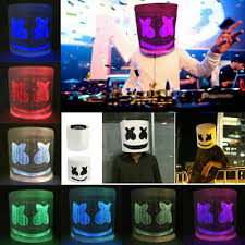 • 8 млн просмотров 2 года назад. Kostume Verkleidungen Dj Marshmello Led Maske Integralhelm Halloween Cosplay Mark Bar Music Prop Kleidung Accessoires