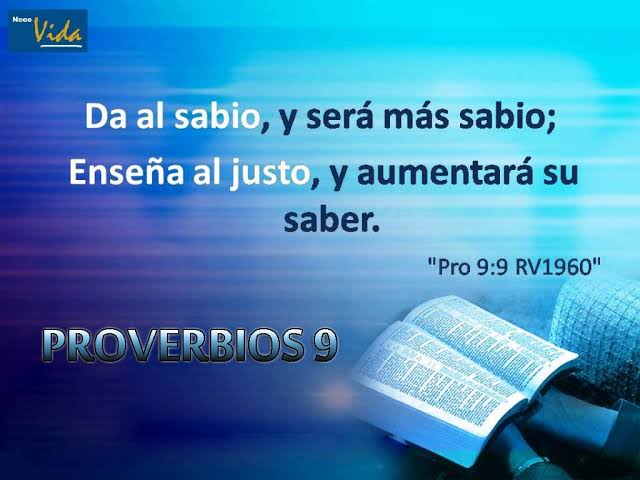 Resultado de imagen para proverbios 9: 9"
