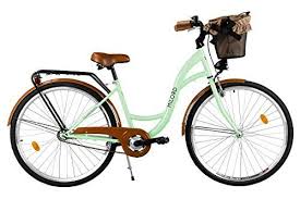 Milord 2018 City Comfort Bike With Basket Ladies Dutch Style 1 Speed Mint 28 Inch Comfort Bike Comfort Bicycle Bike Tire