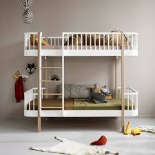 Oliver Furniture Wood Children S Luxury Bunk Bed In White Oak Oliver Furniture Cuckooland
