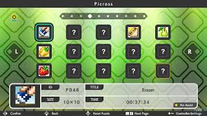 Red indicates a 4:3 ratio). Picross S3 Review Review Nintendo World Report