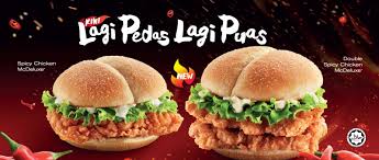 Image result for McDonalds Double Spicy Chicken McDeluxe