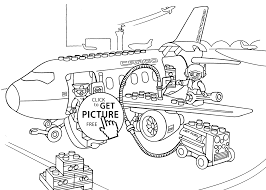 See more ideas about airplane coloring pages, coloring pages, coloring sheets. Lego Airport Coloring Page For Kids Printable Free Lego Duplo Mobil Jet