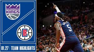 Clippers regular season game log. Clippers Vs Kings Game Highlights 1 27 Youtube