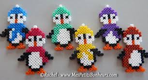 Bricolage Hiver Perles Hama Les Pingouins Artisanat A Perlesperles Perles Hama Motifs Perles Hama