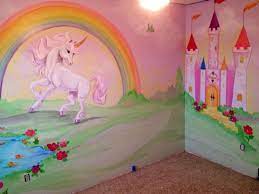 Image result for unicorn painting party canvas ideas. Estimate For Unicorn Art Castle Murals Kids Rooms Art Fairy Art Mural Mural On Walls Or Canvas Castle Mural Kids Room Murals Kids Room Art