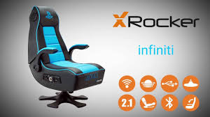 X rocker pedestal video gaming chair, wireless review. X Rocker Infiniti Officially Licensed Playstation Gaming Chair Product Overview Youtube