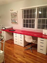 Stunning Ikea Alex Desk Hack Ikea Kallax Unit Desk Hack With Alex Drawers Google Search 25375 In Home Inter Diy Storage Desk Home Office Design Ikea Alex Desk