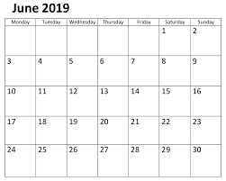 June Printable 2019 Notes Calendar Calendar 2019 Template Calendar Template June 2019 Calendar
