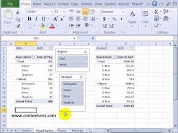 Filter Multiple Pivot Tables With Excel 2010 Slicers