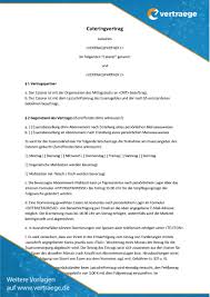 Kooperationsvertrag template kostenlos / kooperationsvertrag zwischen pdf free download : Muster Vertrag Catering Vertraege De