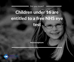 Did You Know Kids Get Their Eyesight Checked For Free Eye Sight Improvement Eye Care Optician