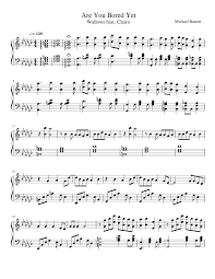 And if you're feeling lonely you should tell me before this ends up as another memory will you tell the truth so i don't have to lie? Are You Bored Yet Wallows Sheet Music For Piano Solo Download And Print In Pdf Or Midi Free Sheet Music For Are You Bored Yet By Wallows Rock Musescore Com
