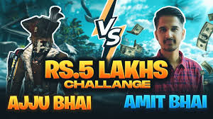 Ajju bhai 94 #_free_fire_king #free_fire_love #_free_fire # @tiktok. Rs 5 Lakh Challenge Ajjubhai Vs Amitbhai Desi Gamer Who Will Win Garena Free Fire