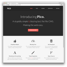 Pico A Stupidly Simple Blazing Fast Flat File Cms Http Picocms Org Flat Files Web Design Picos