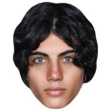 Nic Kaufmann (Black Hair) Big Head. Larger than life mask.