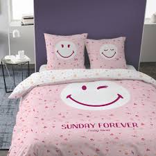 parure housse de couette smiley world sunday 220x240cm 2 personnes 100 coton parure de lit housse de couette parure housse de couette
