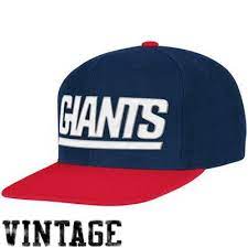 Mitchell Ness New York Giants Throwback Xl Logo 2t Snapback Hat Navy Blue Red Snapback Xl Logo Snapback Hats