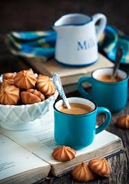 Coffee And Cookies On A Table Food Photography Coffee Stock Food