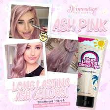 In the lab, we dye swatches with brown, blonde, red, and black. Dixmondsg Ash Pink Hair Dye Long Lasting Ash Colors 1 3 Months No Color Shampoo Needed Shopee Singapore