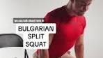 Talking about the infamous Bulgarian Split Squat today. This ...
