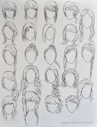 Ponytails are easy to make and looks perfect. 55 Trendy Drawing Hair Simple Anime Girls