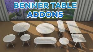 2 to 4 people is the average number and tables larger than that are uncommon, especially in smaller establishments. Mod The Sims Benner Table Add Ons Recolors