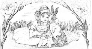 Get crafts, coloring pages, lessons, and more! Girl Hugging Bunny Easter Drawings Easter Coloring Pages Coloring Pages
