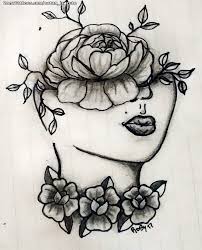 They can also be a great way to accent other illustrations, like this cute cat face by dr. Tattoo Flash Of Faces Flowers Camellias