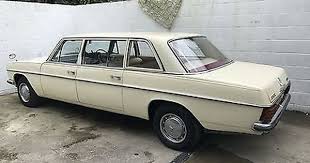 1972 Mercedes W115 Lwb Limo 220d Automatic Cream Black Rare Find 8 Seater Limo Mercedes Seater