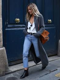 Como Combinar Calça Jeans Com Bota Cano Curto Lucy Williams Street Style Oversized Cardigan Looks Como Usar Cardigan Looks Estilosos