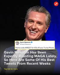 Think what you want about California Governor Gavin Newsom, but his posts  have been killing it lately. The state made frequent headlines in recent  weeks due to LA's anti-ICE protests and Donald