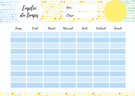 Calendrier 2021 semaine à imprimer gratuit (planning, hebdomadaire, semainier). Emploi Du Temps Vierge A Remplir A Imprimer Gratuitement