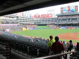 Texas Rangers Globe Life Park Seating Chart Interactive