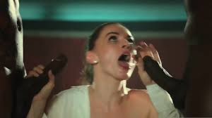 In the ring Tori Black takes on two giant cocks